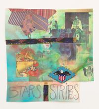 Stars & Stripes by Jeffrey Gibson contemporary artwork works on paper