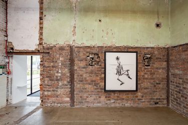 Exhibition view: Simon Starling, Houseboat for Ho (Presented by The Strawman), The Modern Institute,Bricks Space, Glasgow (25 April–25 May 2024).Courtesy The Artist and The Modern Institute. Photo: Patrick Jameson.