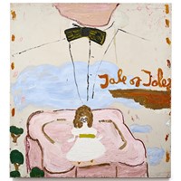 Tale of Tales, Bow Tie (Film Notes) by Rose Wylie contemporary artwork painting