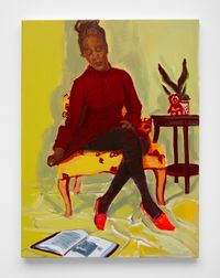 Titled, To Be Titled (As A SurrogateFor Another Title That May or May Not Ever Amend This Title) by Wangari Mathenge contemporary artwork painting