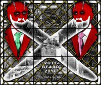 VOTE BEARD by Gilbert & George contemporary artwork mixed media