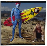 Malcolm McLaren and Christopher Fletcher, Point Dume, California by Annie Leibovitz contemporary artwork photography