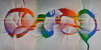 Fissuring by Qiu Deshu contemporary artwork painting, works on paper