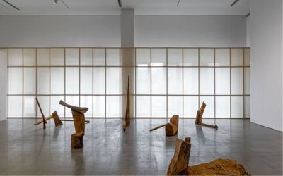 Liang Hao, Untitled (2020–2022). Camphor wood. Dimensions variable. Courtesy the artist.