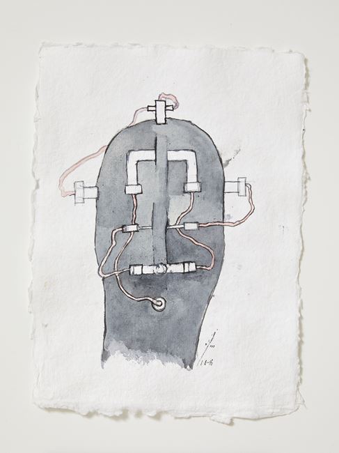 Head[case] working drawing 5 by Julia Morison contemporary artwork