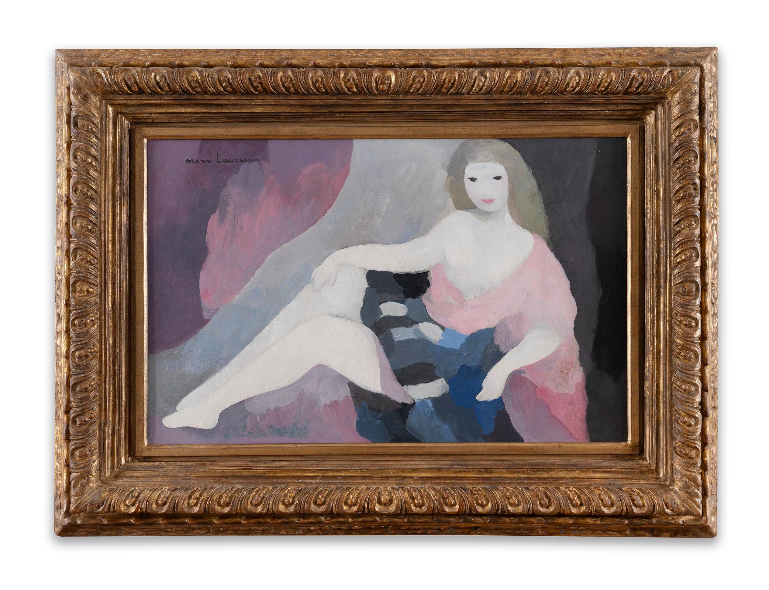 Jeune femme allongée, c. 1926 by Marie Laurencin, Oil on canvas
