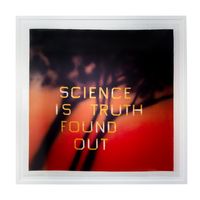 Science is Truth Found Out (RED)ition by Ed Ruscha contemporary artwork print