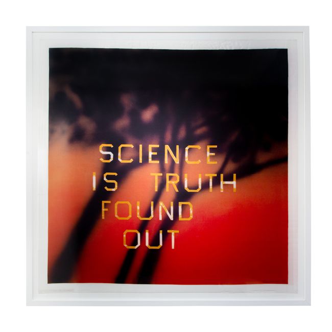Science is Truth Found Out (RED)ition by Ed Ruscha contemporary artwork