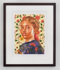 Aluel Mareng Study by Kehinde Wiley contemporary artwork painting