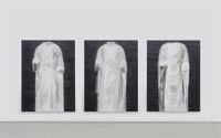 White Marble Figure of Buddha No.7& No.6& No.4 by Shi Zhiying contemporary artwork painting, works on paper