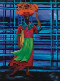 Basket Seller by Lubaina Himid contemporary artwork painting