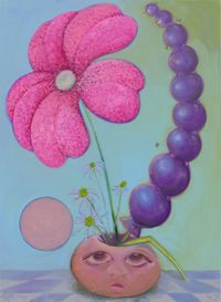 Pink Flower by Antone Könst contemporary artwork painting