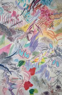 활의 바람으로부터 물결 속의 잎사귀까지1 by Woo Tae Kyung contemporary artwork painting, works on paper, print