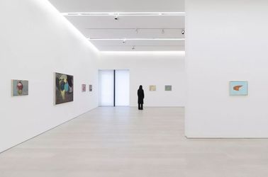 Exhibition view: Thomas Nozkowski, Everything in the World, Pace Gallery, London (8 March–20 April 2024). Courtesy Pace Gallery.