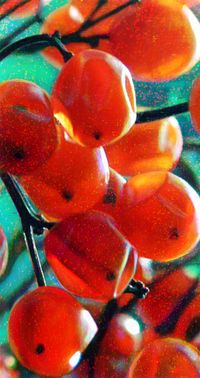 Orange Berries by Tim Maguire contemporary artwork installation
