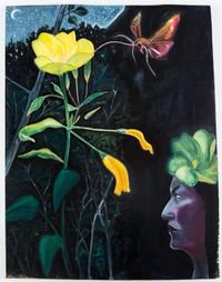 Flowers of Evil, Evening Primrose Fairy by David Harrison contemporary artwork painting