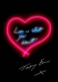 Love is what you want by Tracey Emin contemporary artwork print