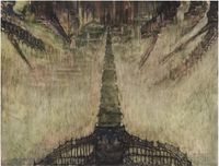 Runway to the Vampire Castle Spacecraft (after Yoshiaki Kawajiri) by Stewart Uoo contemporary artwork mixed media