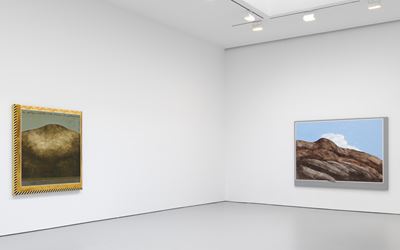 Exhibition view: Llyn Foulkes, Solo Exhibition, David Zwirner, 19th Street, New York (29 April–24 June 2017). Courtesy David Zwirner, New York.
