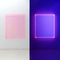 Colormirror transparent rainbow pink orange 4 corners Milan by Regine Schumann contemporary artwork 3