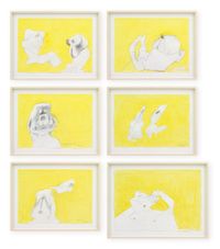 Wurdevoll (Dignified) by Maria Lassnig contemporary artwork works on paper