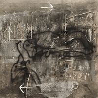 Croix et flèches by Antoni Tàpies contemporary artwork mixed media