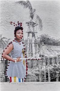 Agodjié by Ishola Akpo contemporary artwork works on paper, photography, textile