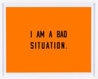 I am a bad situation by Alexander Reben contemporary artwork painting