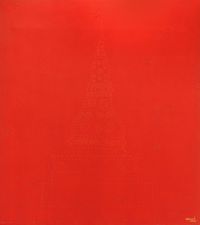 Red Chedi by Sakarin Krue-On contemporary artwork painting