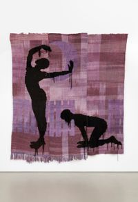 a season without gravity by Diedrick Brackens contemporary artwork textile