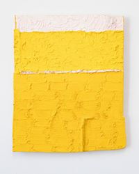 Louise Gresswell, Untitled (Yellow) (2018). Oil on board, 34 x 27 cm. Courtesy Gallery 9, Sydney.
