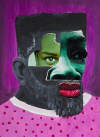 The Black Panjandrum 24 by Larry Amponsah contemporary artwork painting, works on paper, mixed media