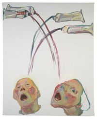 Farbenfresser (Colour eater) by Maria Lassnig contemporary artwork painting