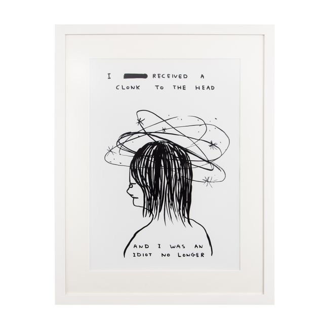 I Received A Clonk To The Head by David Shrigley contemporary artwork