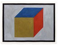 Cube by Sol LeWitt contemporary artwork painting