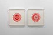 Diptych, Red Tide Drawings: New Year NY Harbour 31/12/08 and 01/01/09 by Jill Baroff contemporary artwork 1
