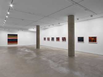 Exhibition view: Sean Scully, The 12 / Dark Windows, Sean Kelly, West 24th Street, New York (6 May–18 June 2021). © Sean Scully. Courtesy Lisson Gallery.