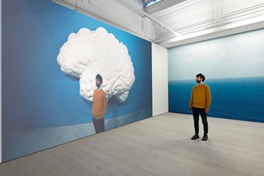 Exhibition view: John Baldessari, Brain/Cloud (Two Views), Marian Goodman Gallery, London (8 November 2018–12 January 2019). Courtesy Marian Goodman Gallery.
