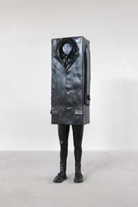 Kastenmann Black by Erwin Wurm contemporary artwork sculpture