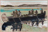 Hudson Bay Fur Packers Version by Billy Childish contemporary artwork painting