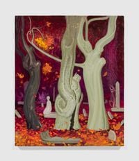 Old Trees in Fall by Inka Essenhigh contemporary artwork works on paper