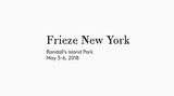 Contemporary art art fair, Frieze NY 2018 at Andrew Kreps Gallery, 22 Cortlandt Alley, USA