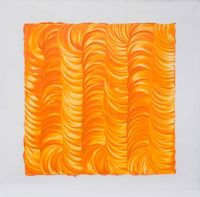 Levigation - orange by Noel Ivanoff contemporary artwork painting