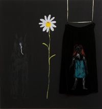 Old Mare, daisy and a bit of skirt by Jenny Watson contemporary artwork painting