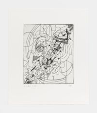 Diagonal Composition by George Condo contemporary artwork print