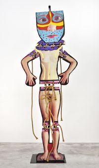 Standing Nude no.3 by Karel Appel contemporary artwork mixed media