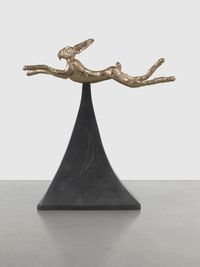 Moon Gold Hare by Barry Flanagan contemporary artwork sculpture