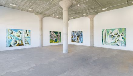 Exhibition view: Ken Taylor Reynaga, Alcatraz, Simchowitz DTLA, Los Angeles (13 October–3 November 2022). Courtesy Simchowitz.