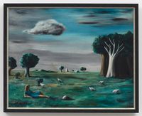 Out in the Country by Gertrude Abercrombie contemporary artwork painting, works on paper