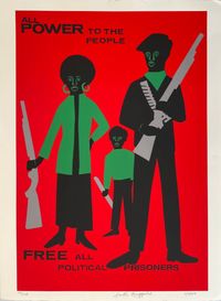 All Power to the People by Faith Ringgold contemporary artwork print